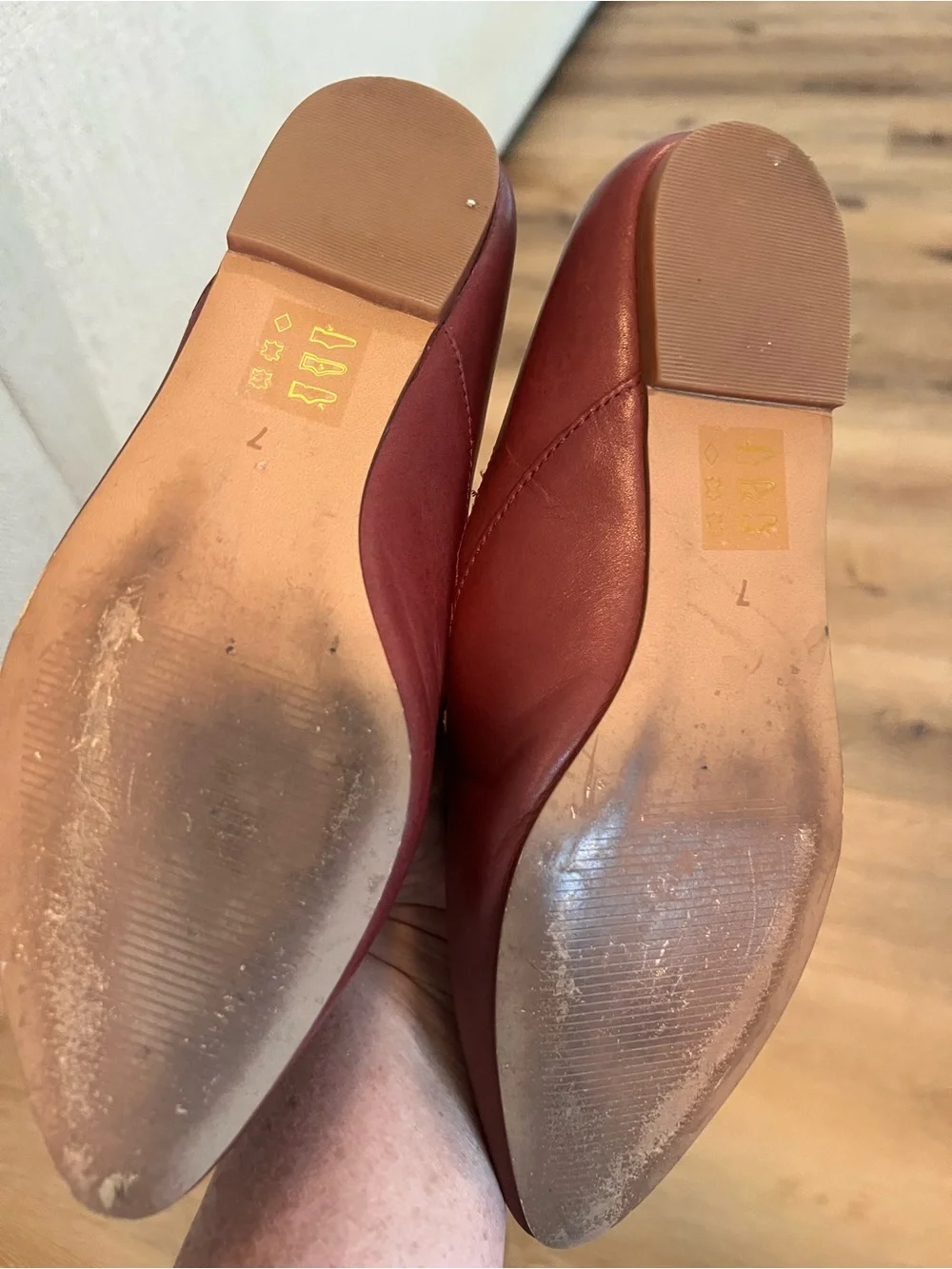 Madewell Pointed Loafers in Deep Wine